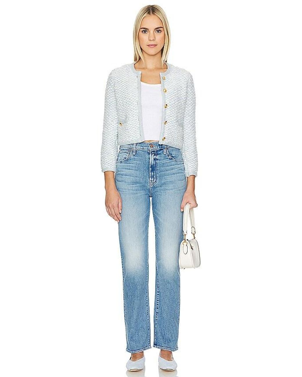 Pierna Recta Ditcher En Color Denim Claro Talla (También En 28) Mother de color Blue