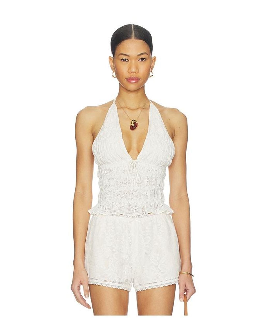 Nia White Chandler Top