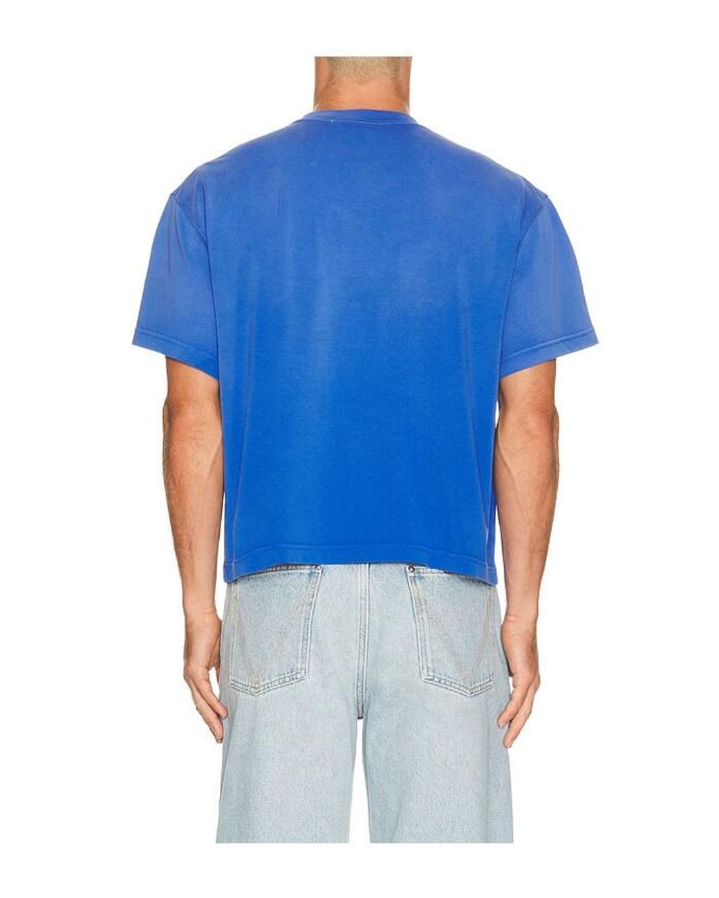 Siegelman Stable Blue Racing Stable Boxy Tee for men