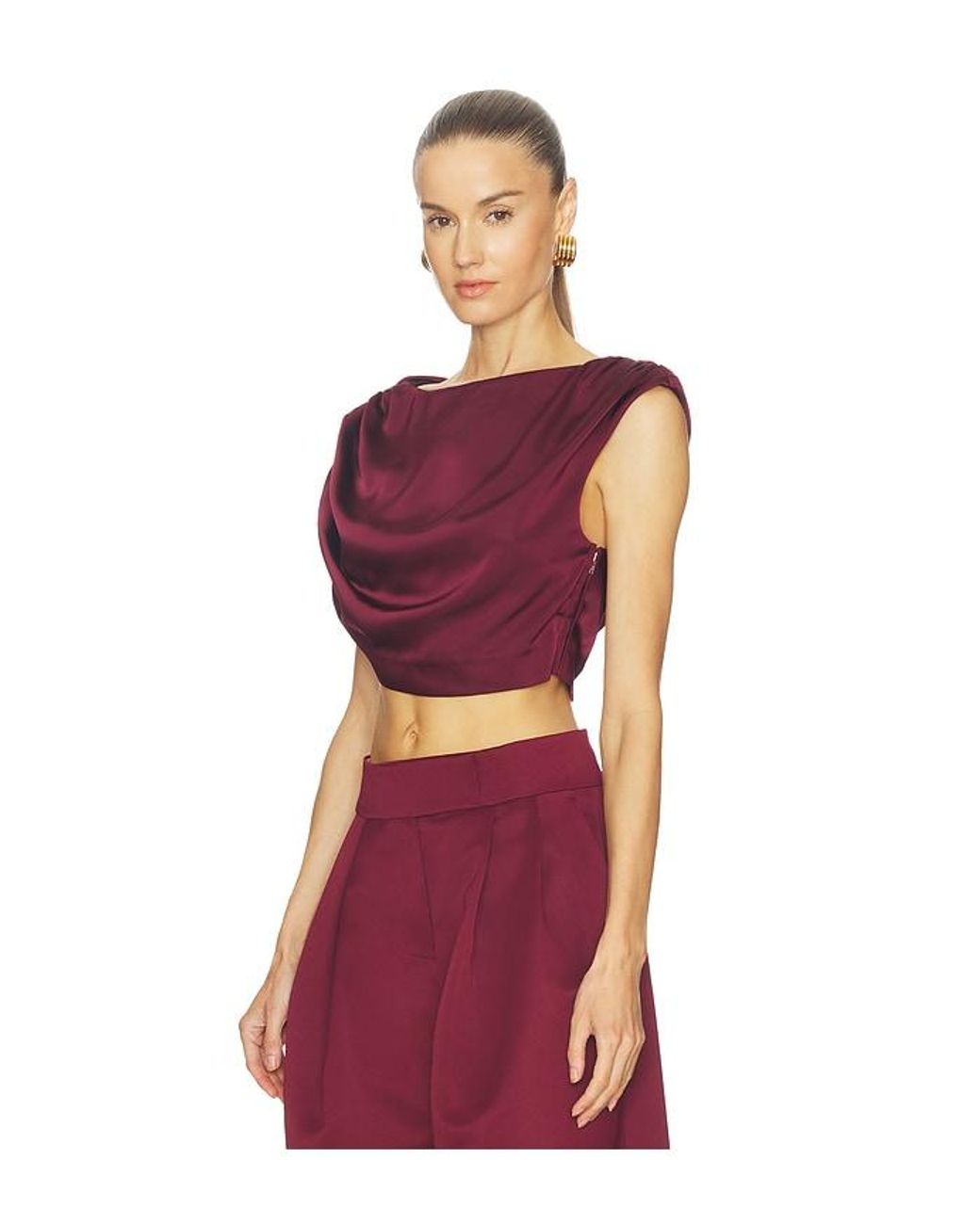 Camila Coelho Red Vionetta Top