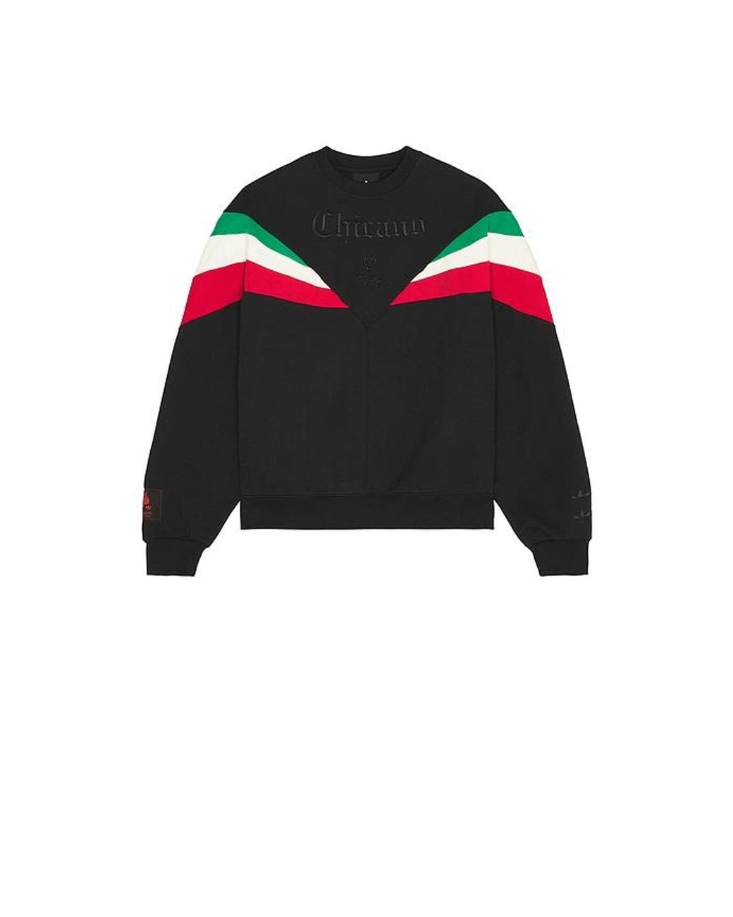 Adidas Originals Black X Willy Chavarria Chicano Fleece Crewneck for men
