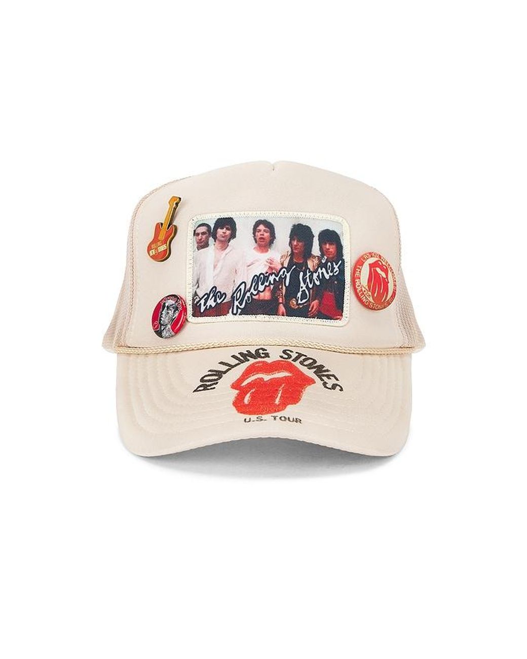 MadeWorn Red Rolling Stones Trucker Hat