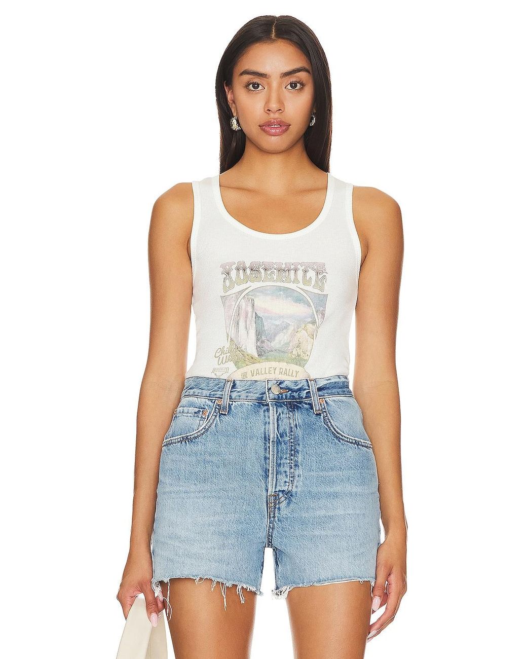 The Laundry Room Yosemite Ride Rib Tank in Blue Lyst