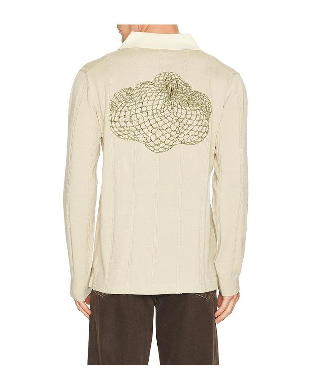 Filling Pieces Natural Knit Football Jersey for men