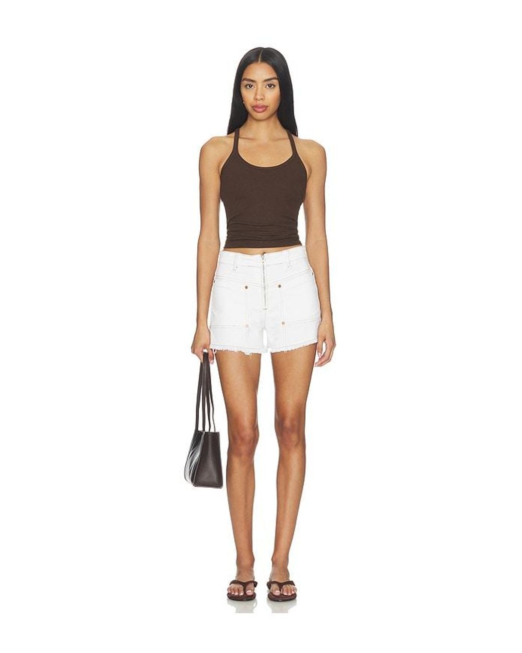 Blank NYC White Denim Shorts