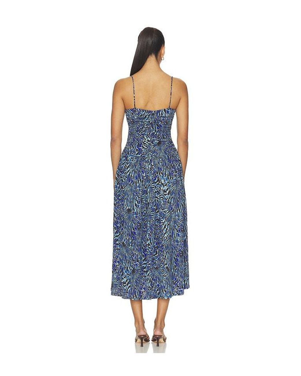 Ulla Johnson Blue Arda Sleeveless Jersey Dress