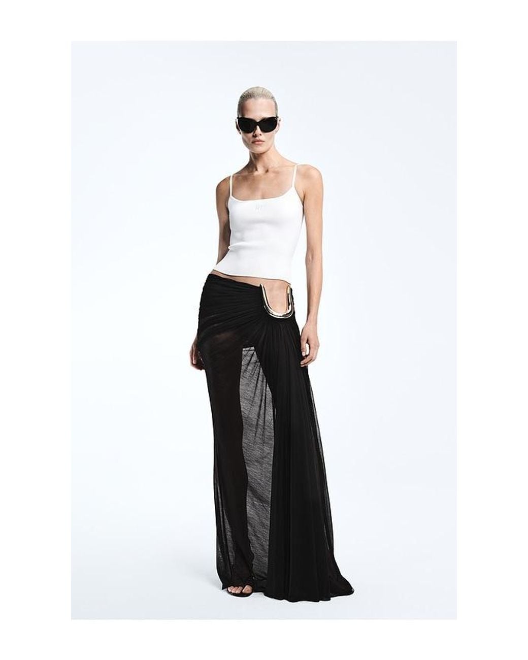 REVOLVE LOS ANGELES White Leora Maxi Skirt