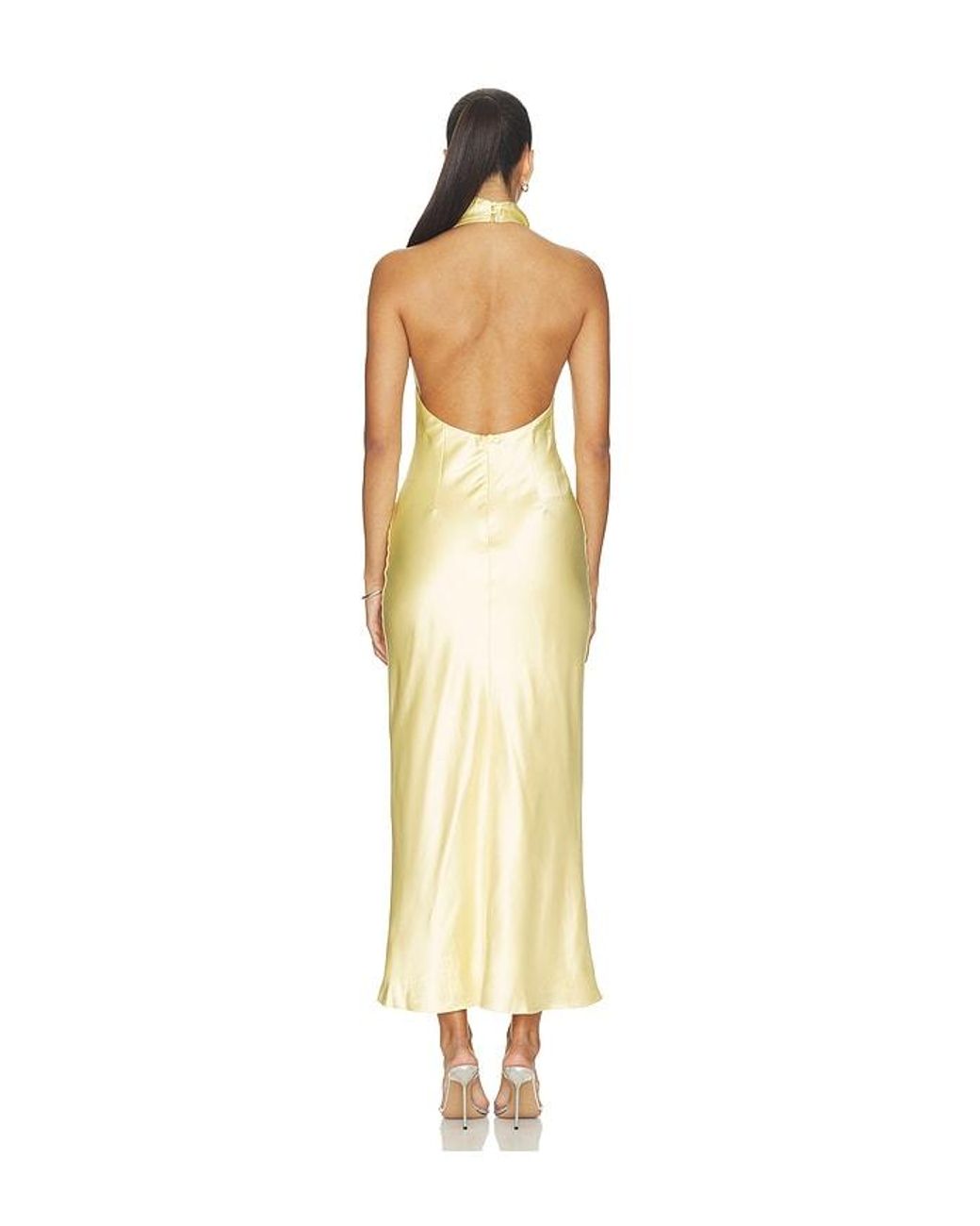 MORE TO COME Metallic Apphia Halter Maxi Dress