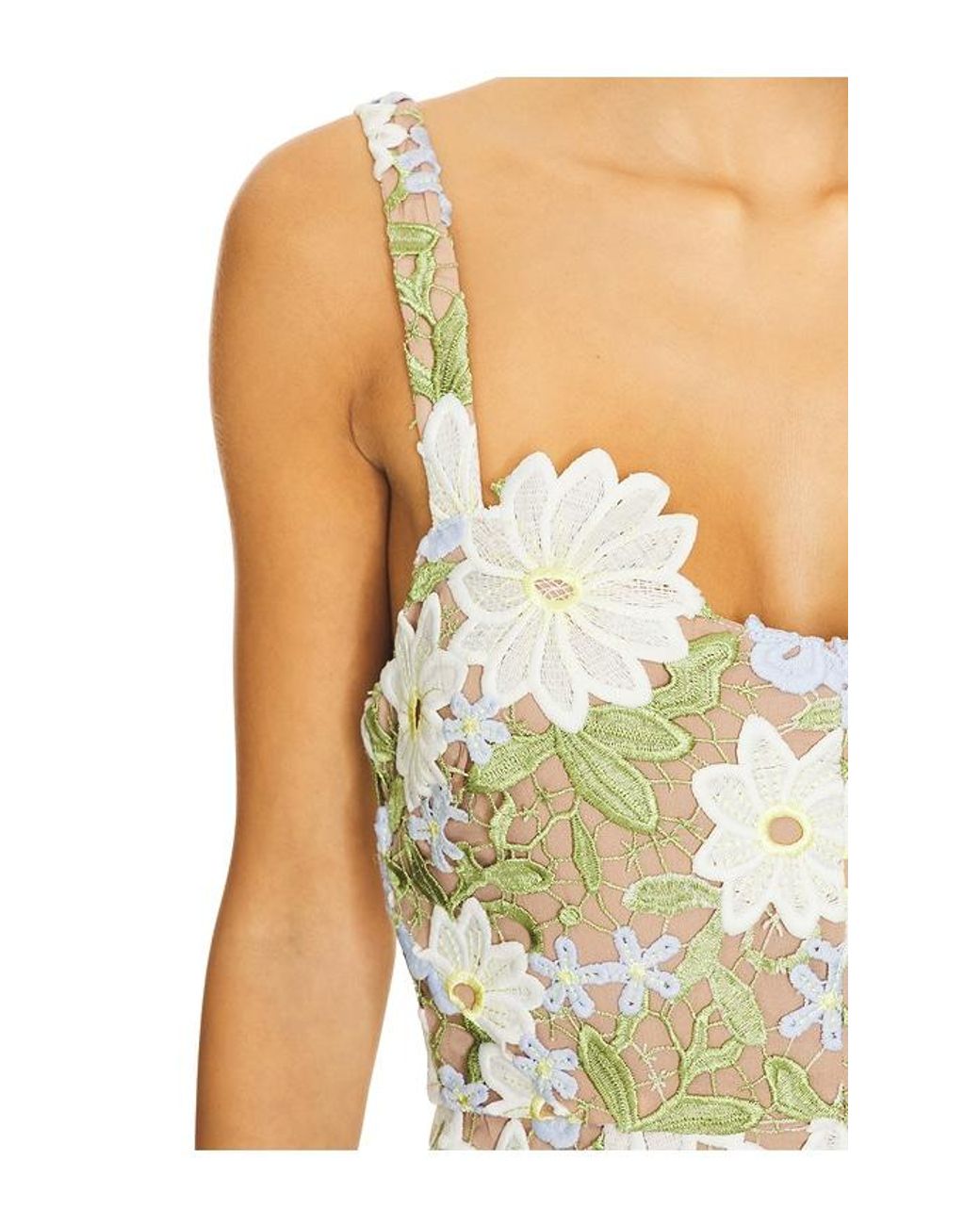 Elliatt White Flora Midi Dress