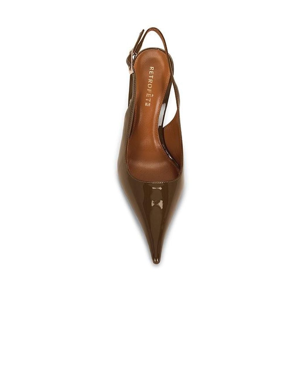 retroféte Brown Carrie Slingback Pump