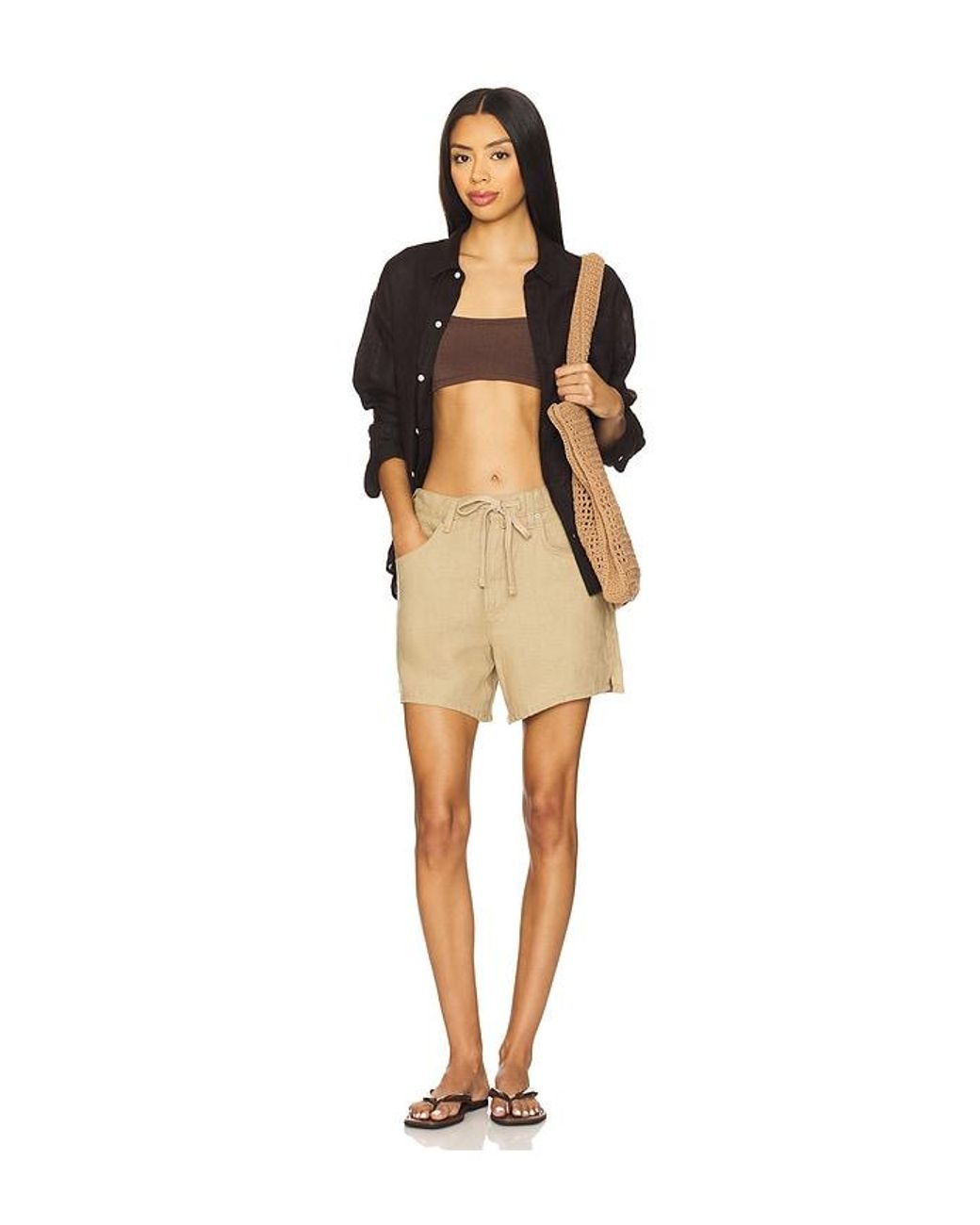 Citizens of Humanity Natural Brynn Drawstring Short