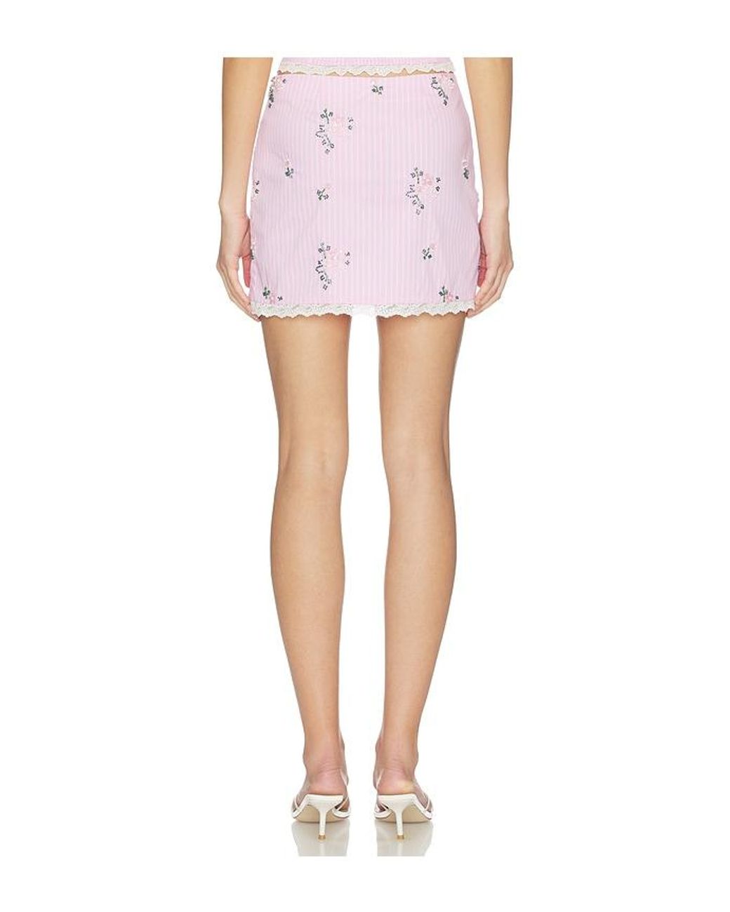 MAJORELLE White Anais Mini Skirt