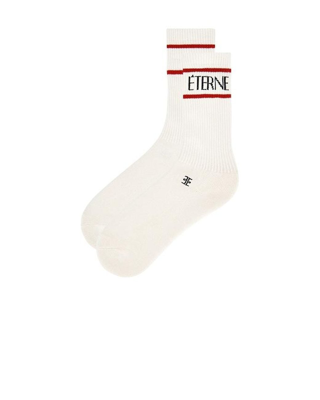 ÉTERNE White Logo Sport Sock