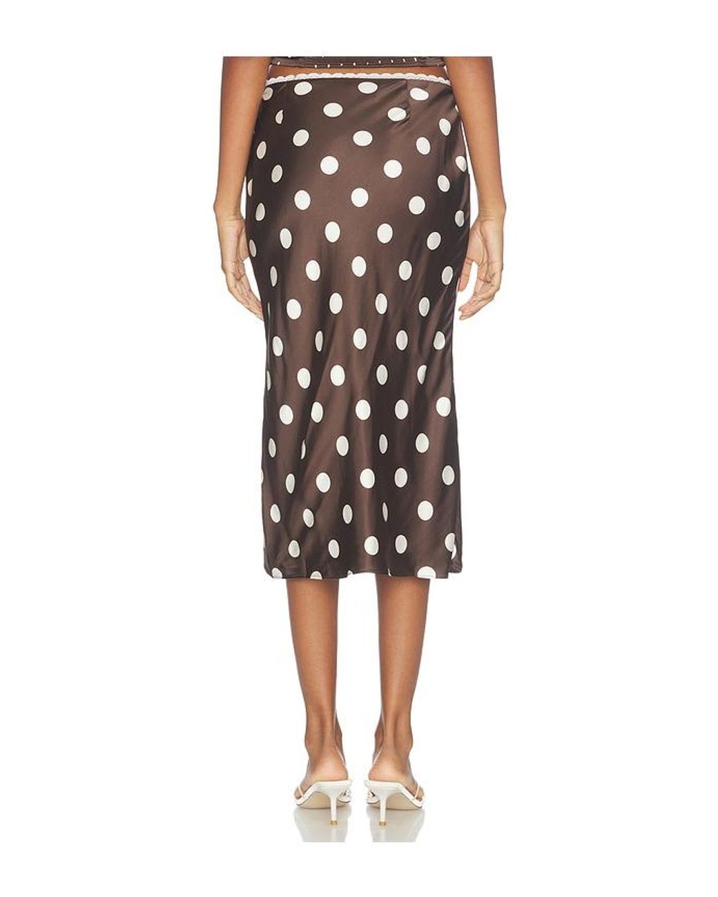 MAJORELLE Black Mabel Slip Skirt