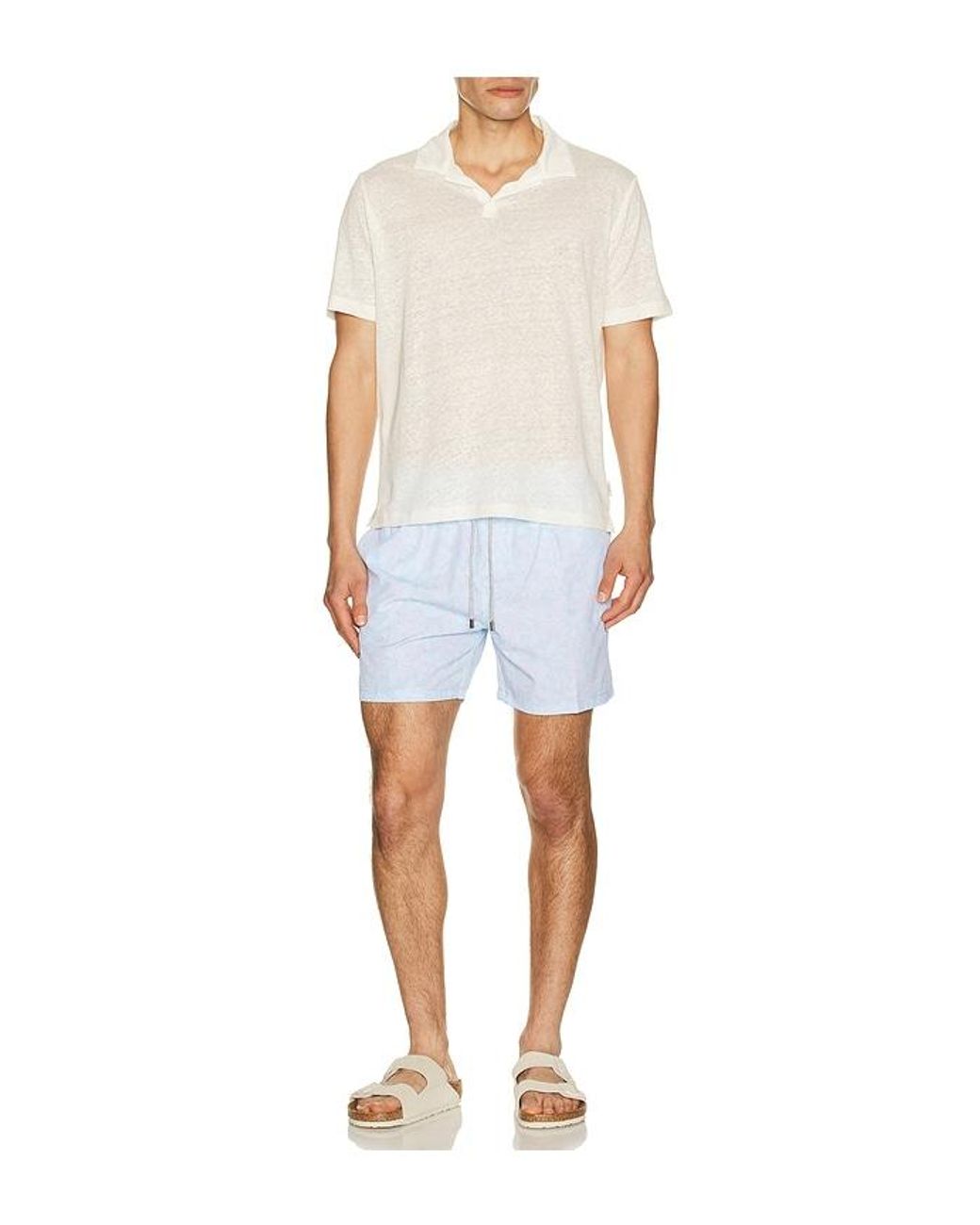 Vintage Summer Blue 4 Way Stretch Volleys for men