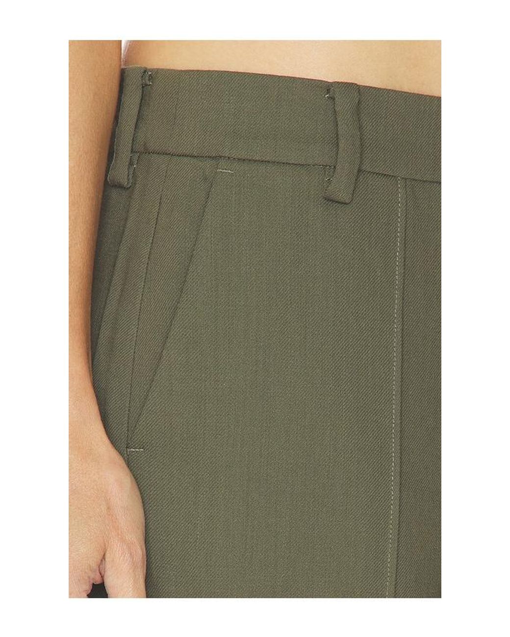 Helsa Green Wool Blend Trouser