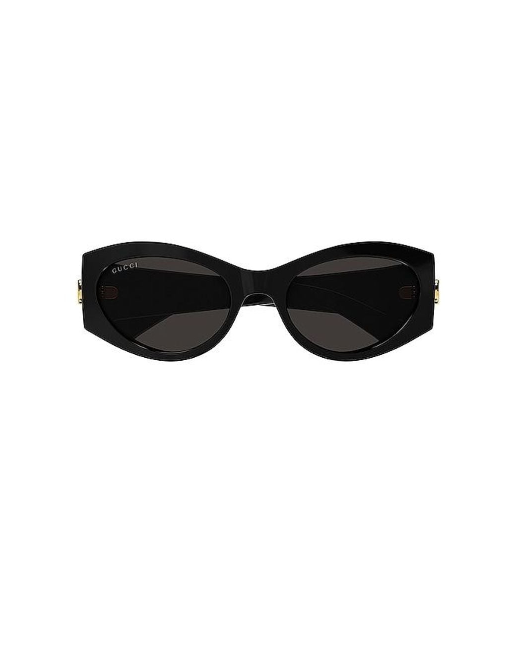 Gucci Black Gg Corner Cat Eye Sunglasses