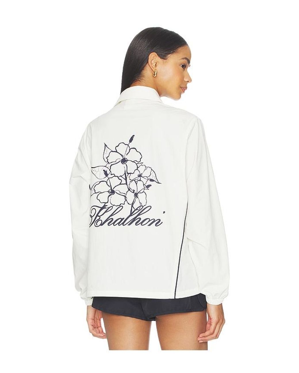 Khalhon White Garden Coach Jacket