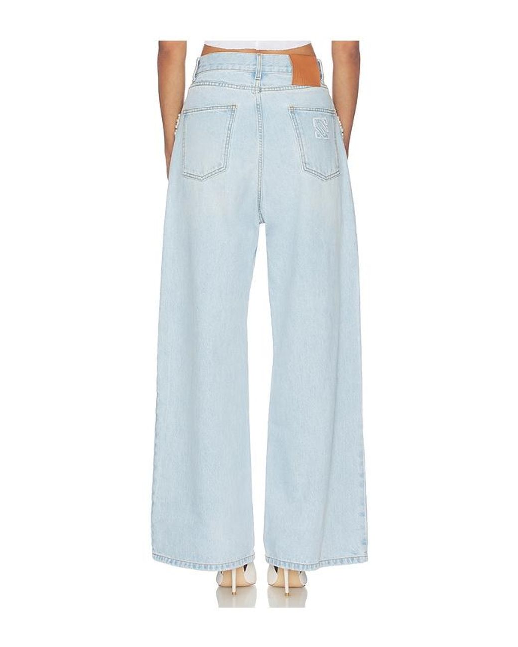 GIUSEPPE DI MORABITO Blue Denim Trouser