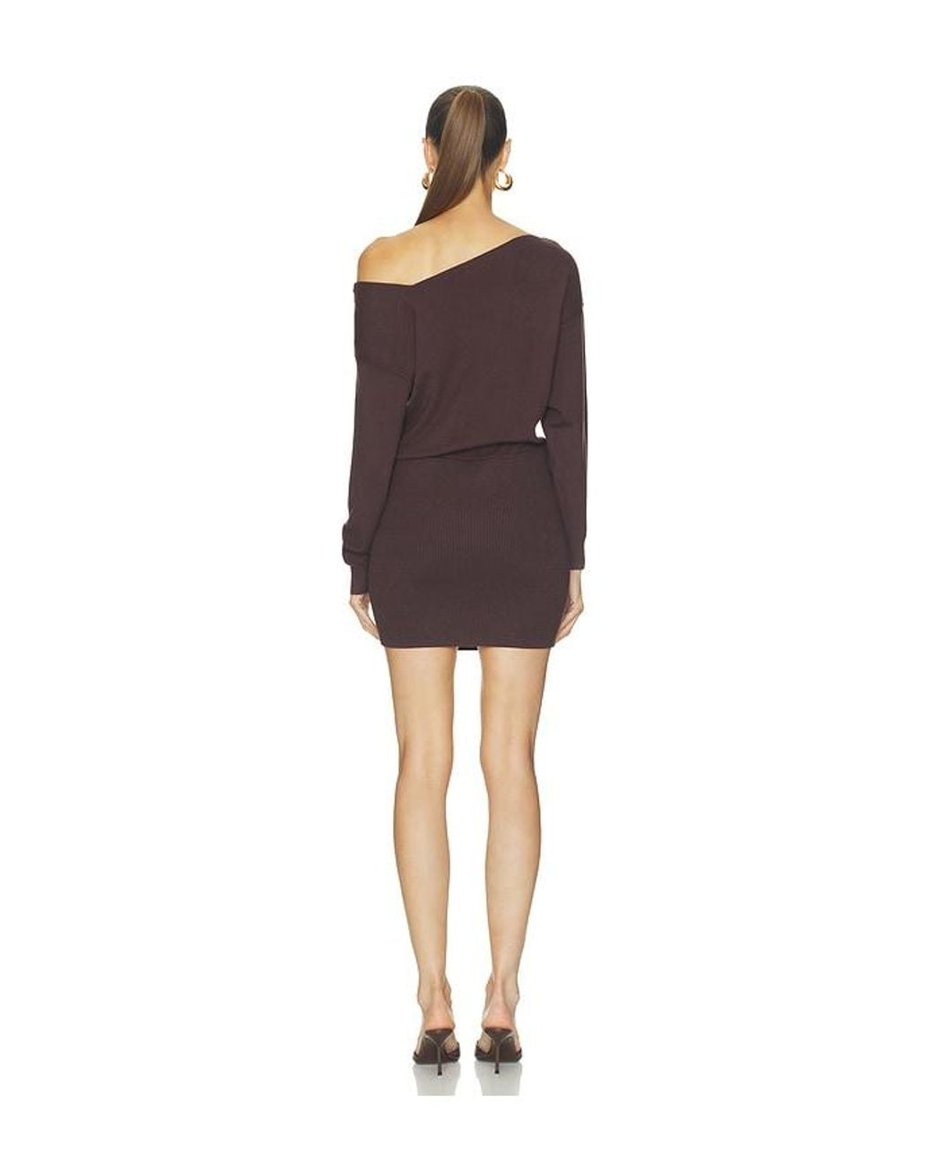 Line & Dot Brown Favorite Sweater Mini Dress