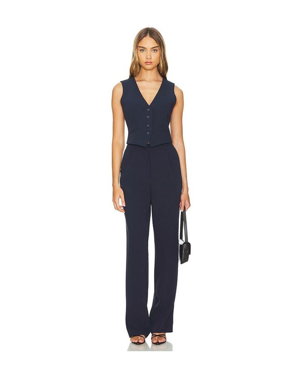 GOOD AMERICAN Blue Column Trouser