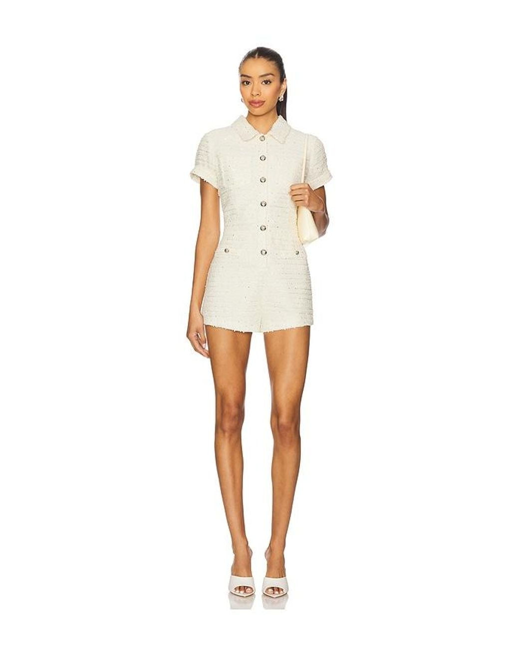 Line & Dot Natural Selani Romper