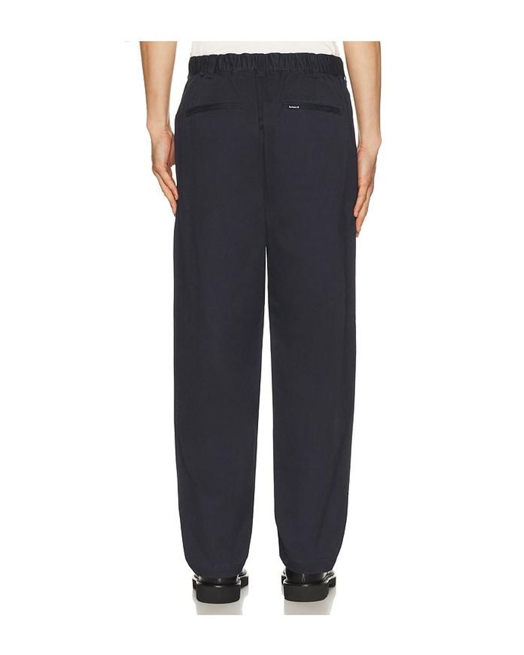 Barbour Black Yorklane Twill Trouser for men