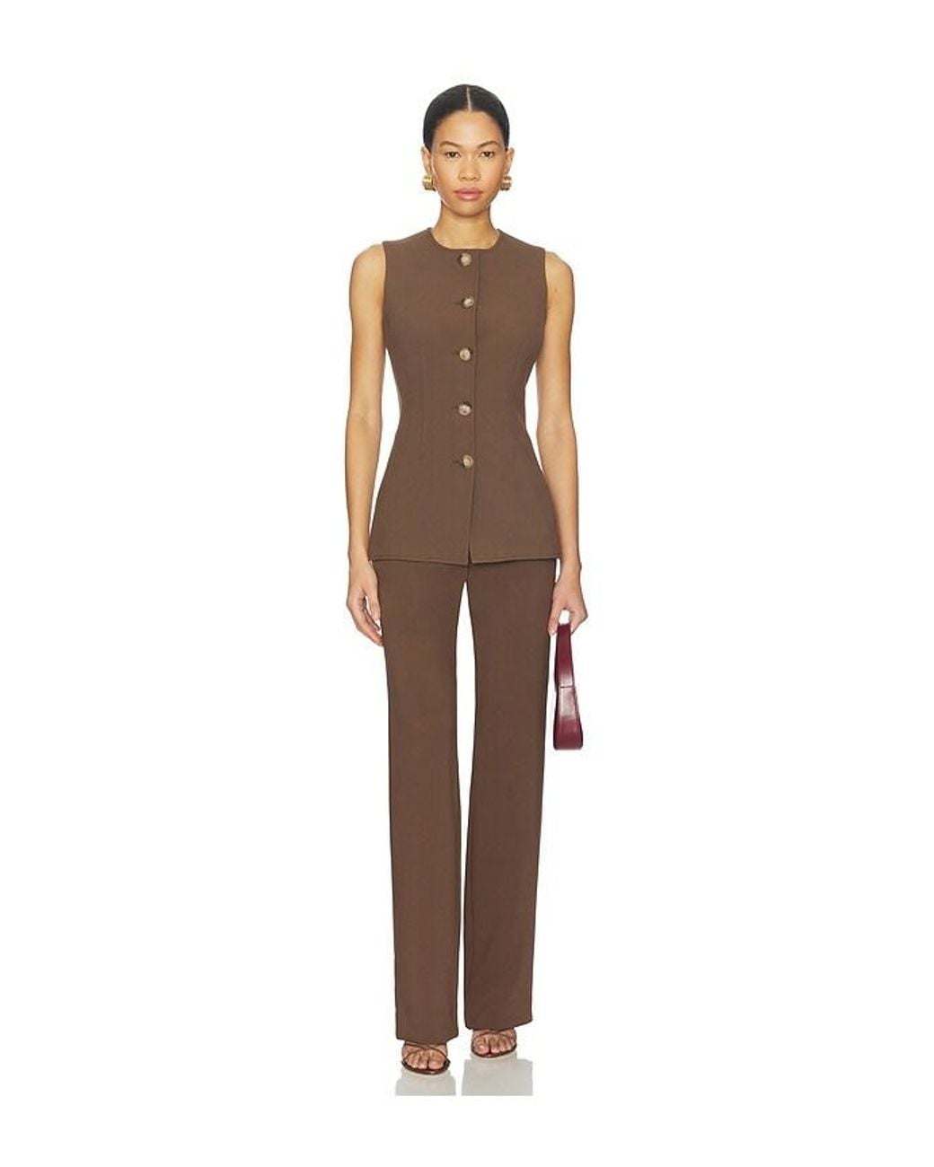 Veronica Beard Brown Jessup Vest