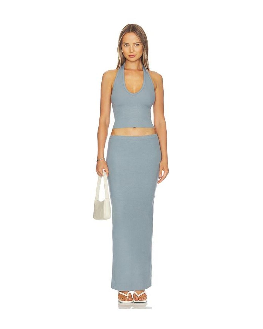 ÉTERNE Blue Emma Skirt