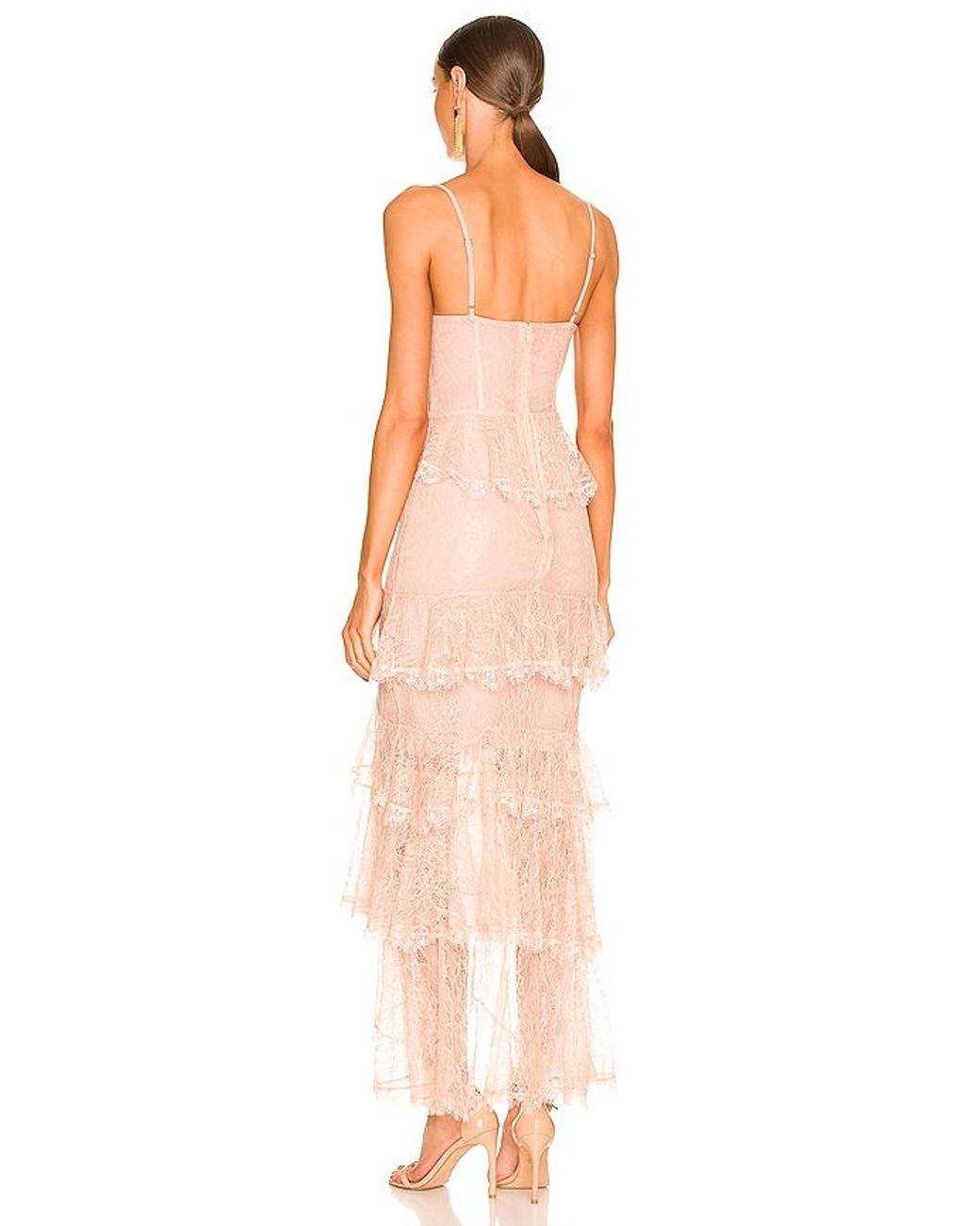 MAJORELLE White Zelda Fitz Gown