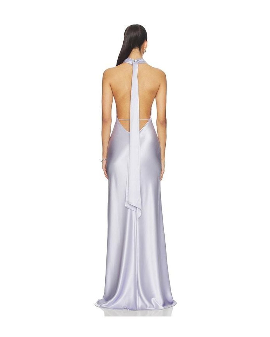 SAU LEE White Pearl Gown