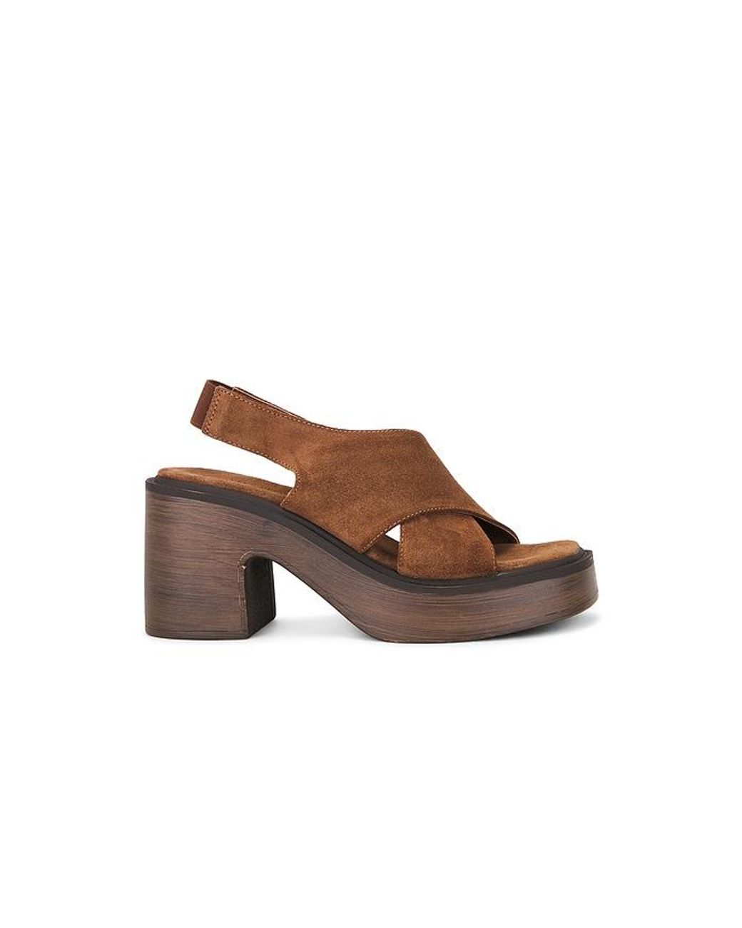 Free People Brown Cora Platfrom Clog