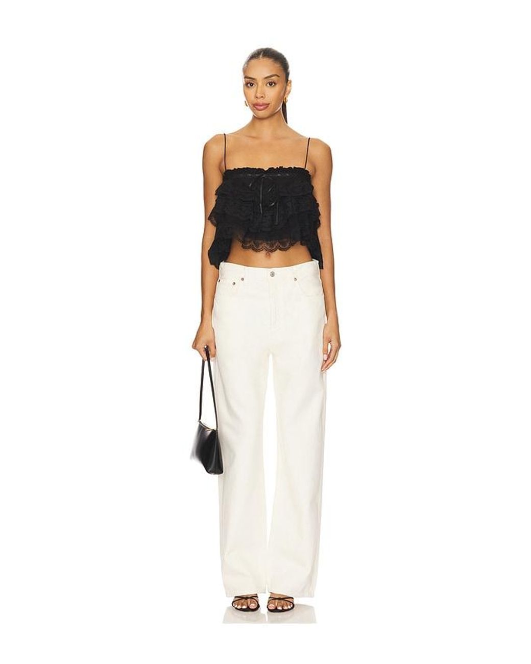 Ronny Kobo Black X Revolve Carlton Top