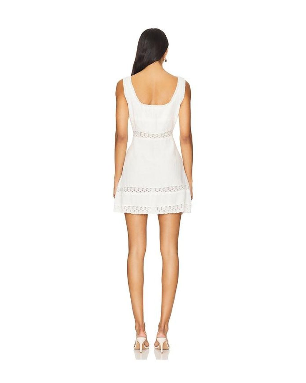 Vestido Ronan En Talla En Rixo de color White