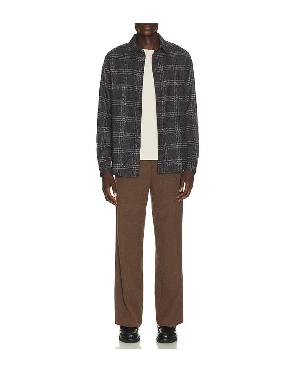 KROST Brown Elliot Tencel Trousers for men