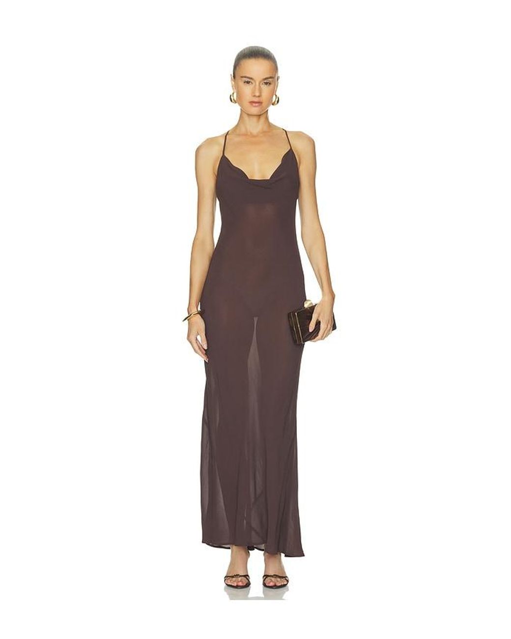 AFRM Brown Cheryl Dress