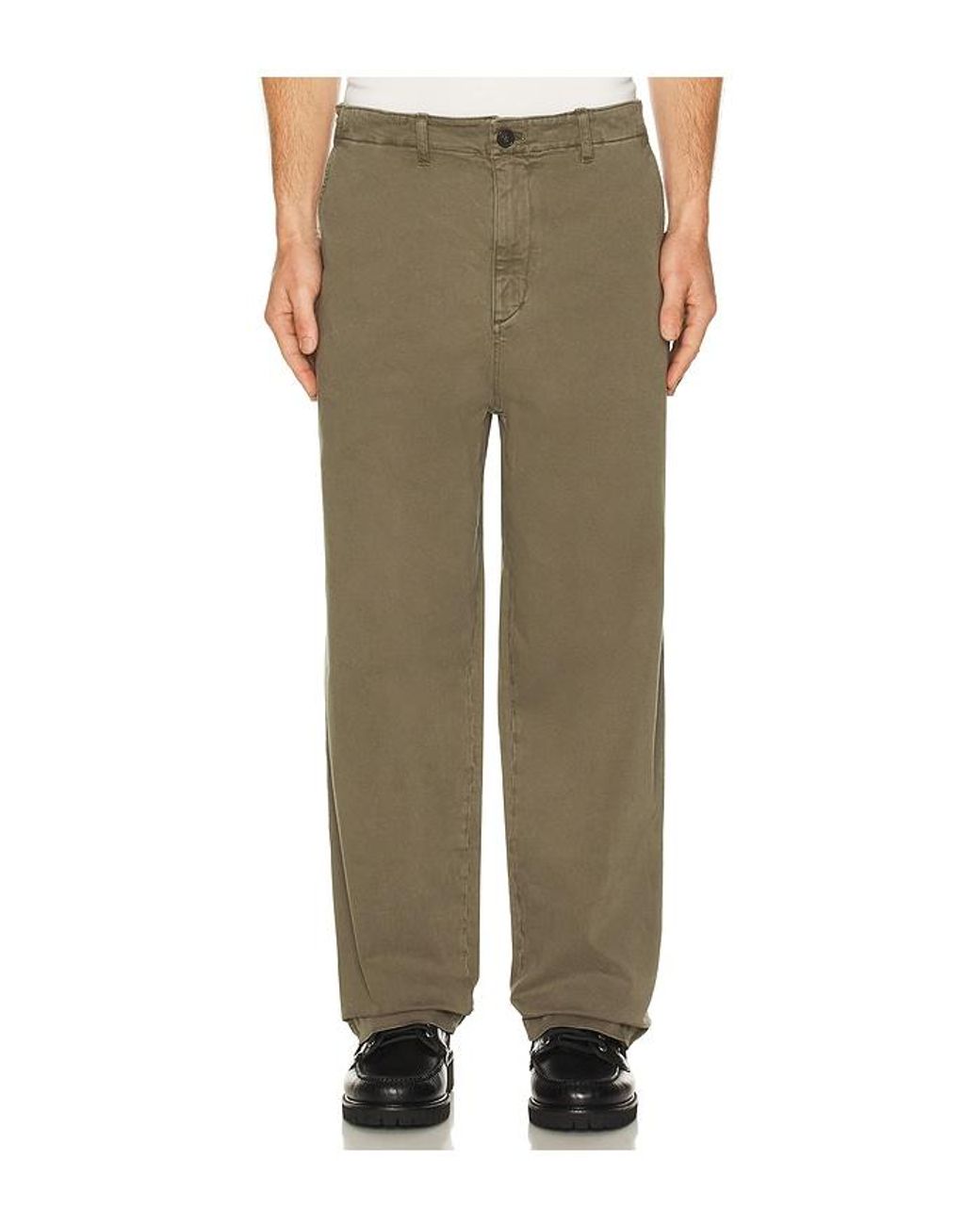 FRAME Green Cotton Chino Pants for men
