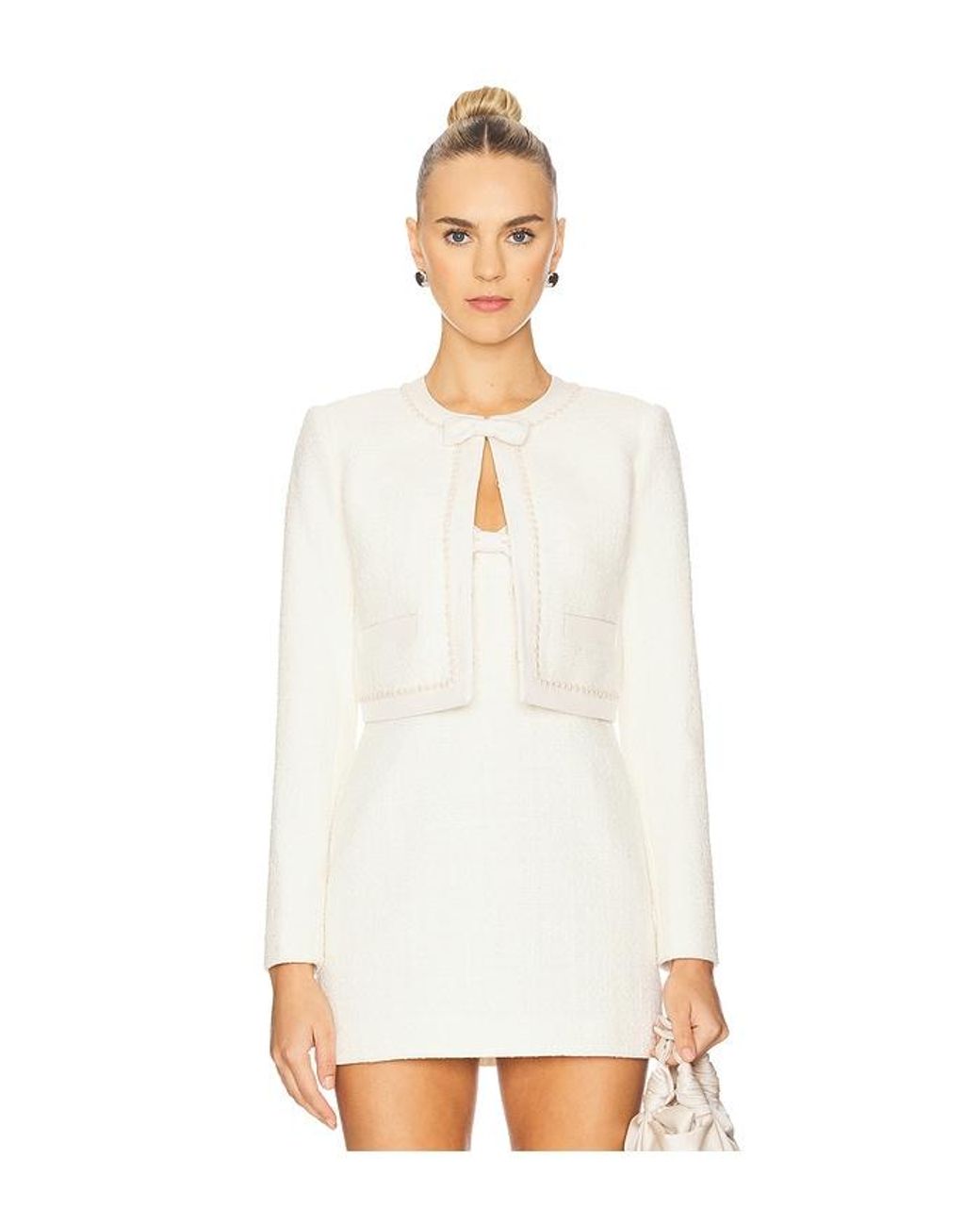 LoveShackFancy White Jacke Ralphette