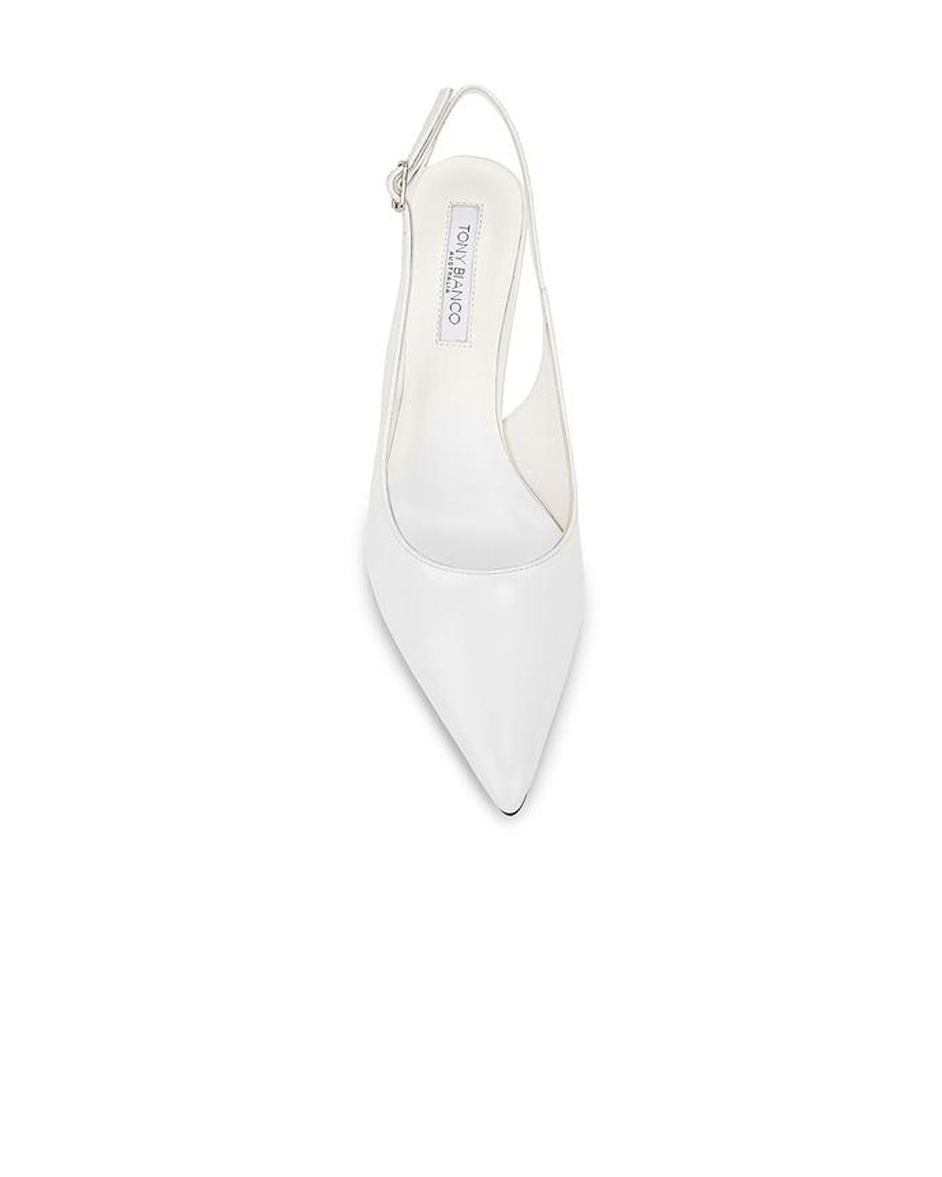 Tony Bianco White Baz Pump