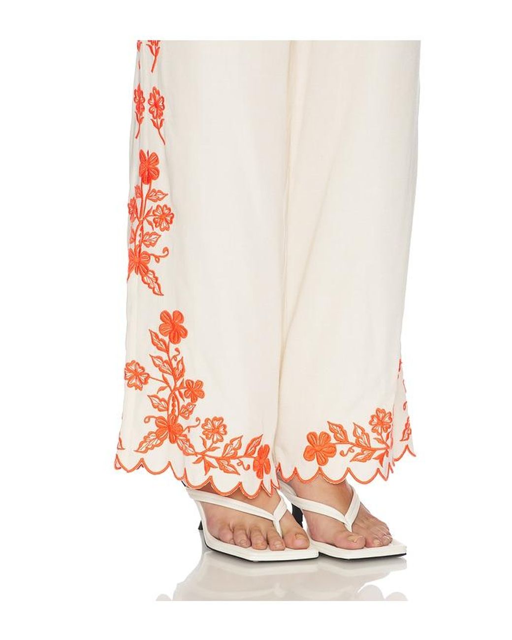 Amanda Uprichard White Coraline Pants