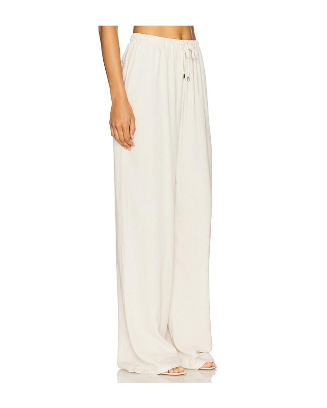ALL THE WAYS White Beth Drawstring Pant