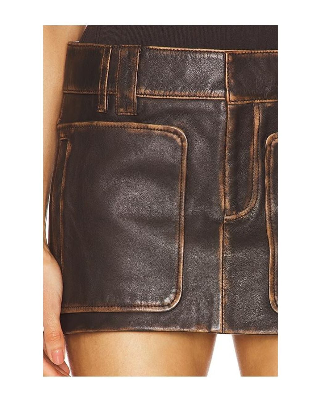 GRLFRND Black Minirock Patch Pocket