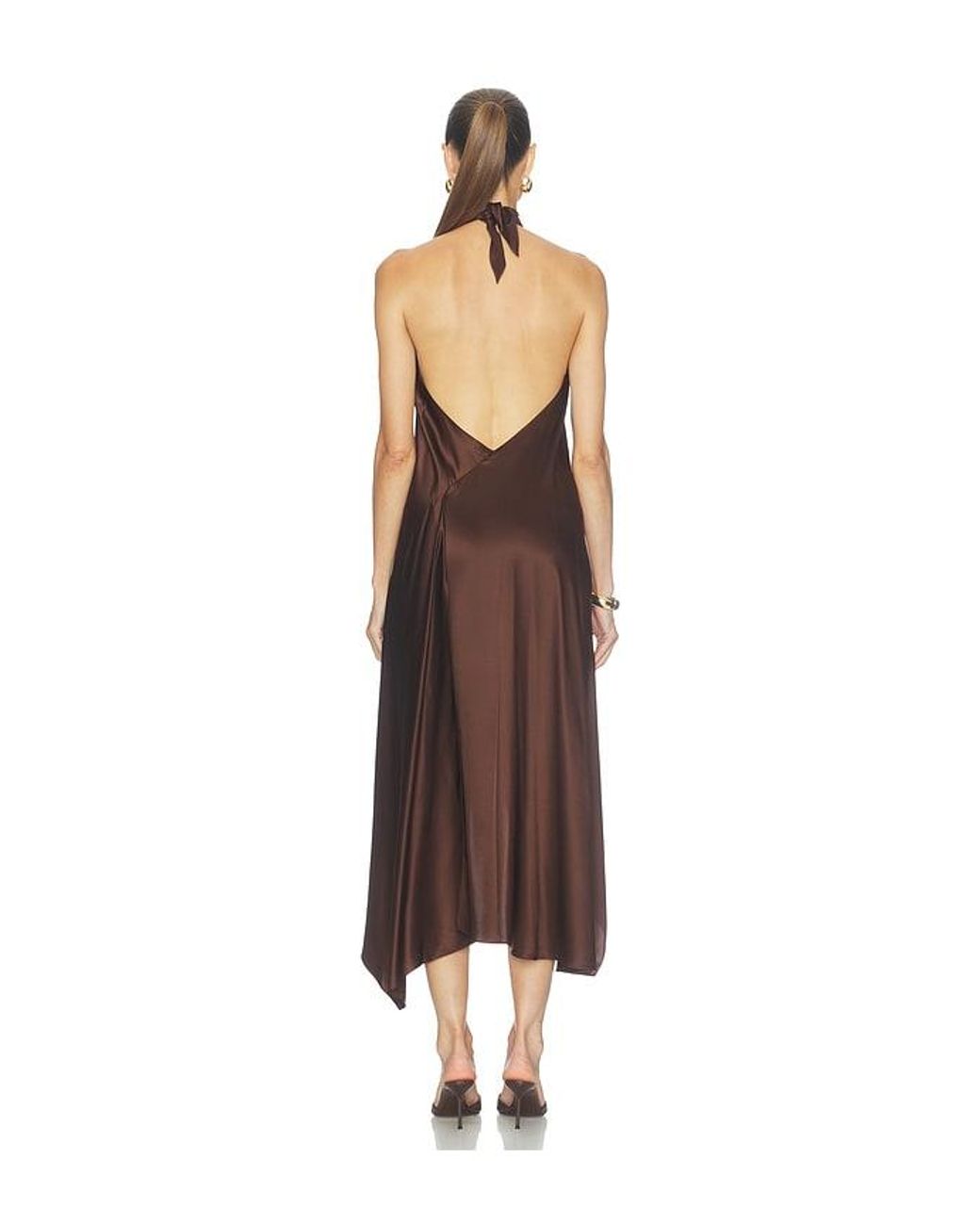 Helmut Lang Multicolor The Neck Silk Dress