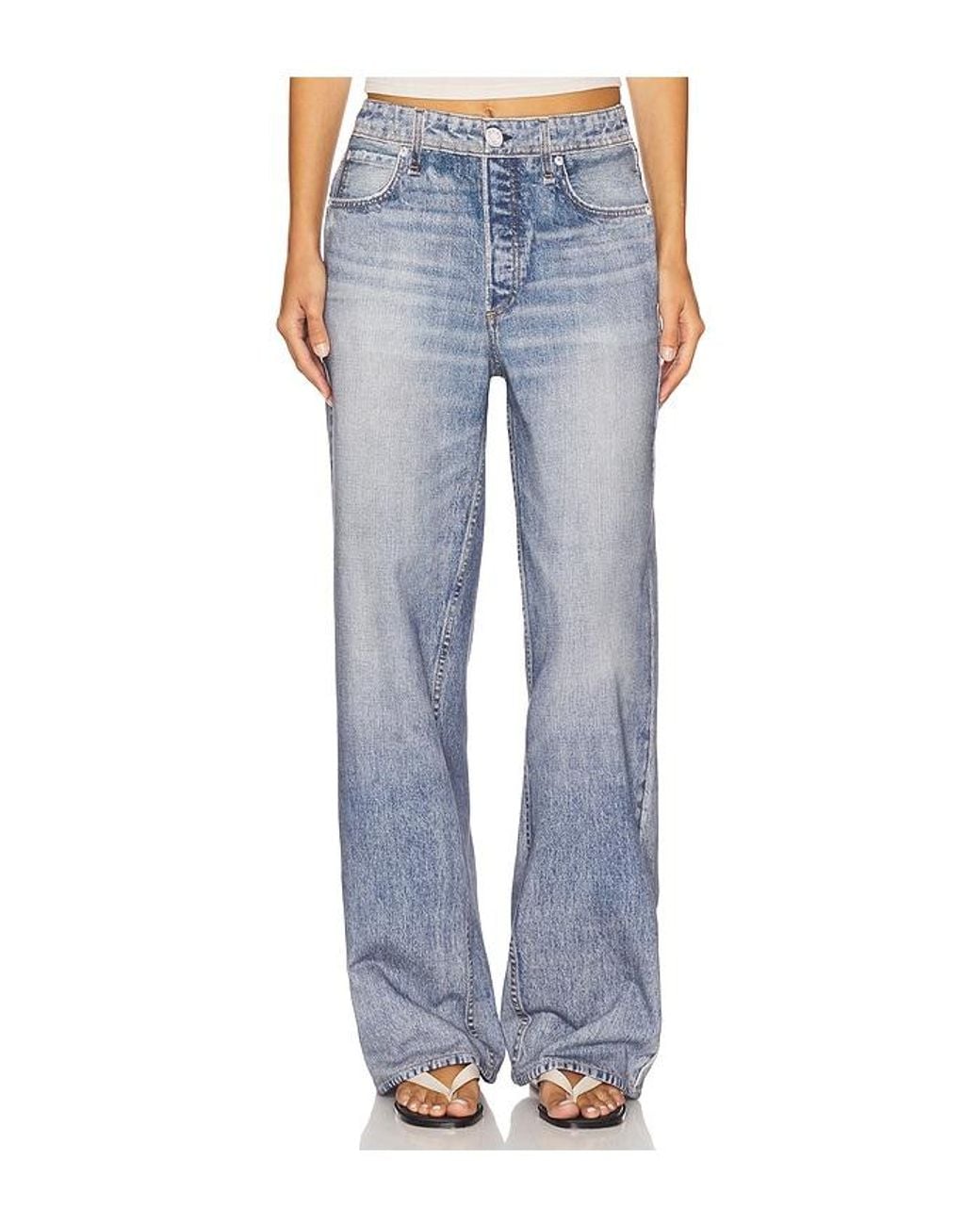Rag & Bone Blue Rb Miramar Terry Wide Leg Jeans