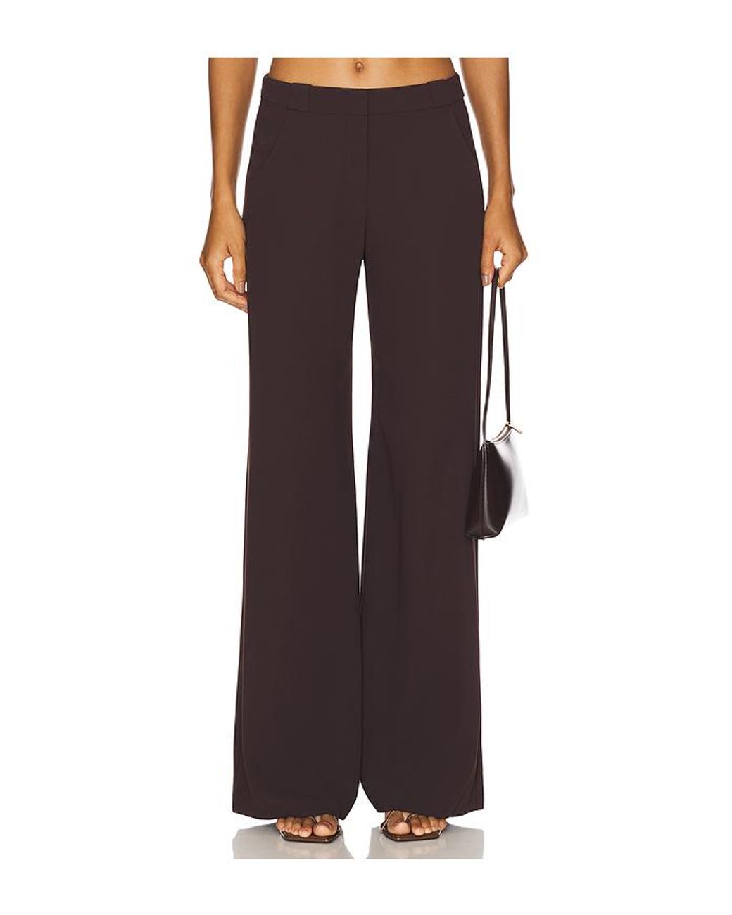 Amanda Uprichard Brown X Revolve Saddler Pants