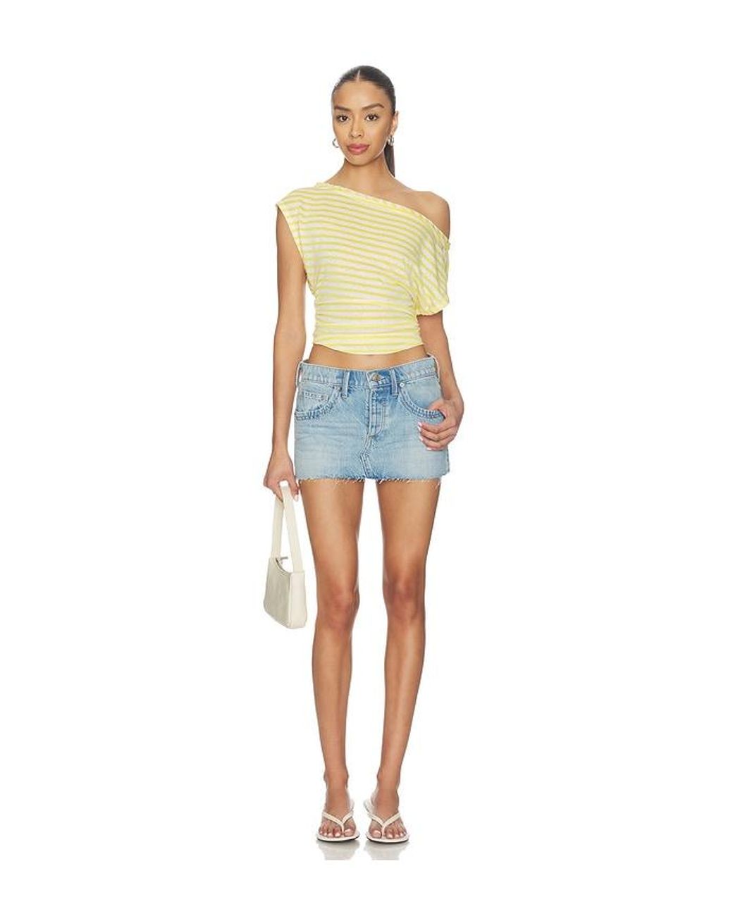 Free People Blue Ellie Top