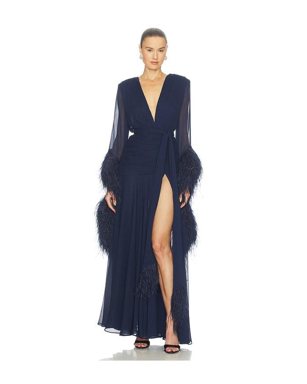 Bronx and Banco Blue Geisha Maxi Dress