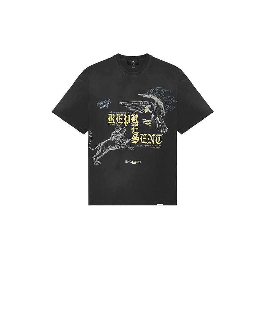 Represent Black Enemy Tee for men
