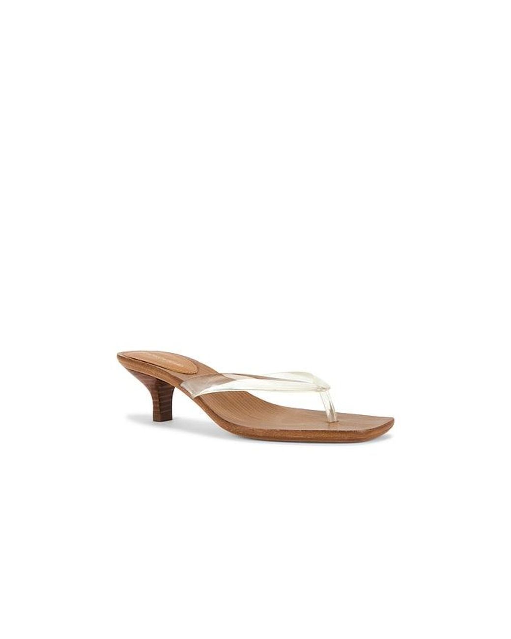 Veronica Beard White Clear 45 Jelly Sandal