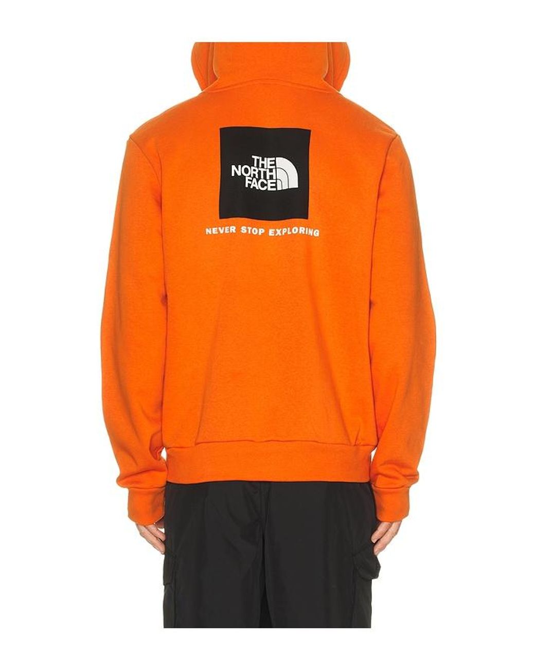The North Face Orange Evolution Box Nse Regular Hoodie for men